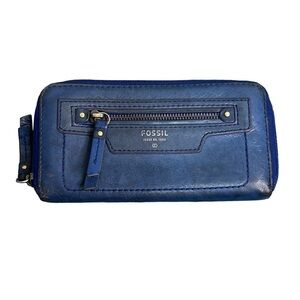 Fossil Leather Stonewash Wallet